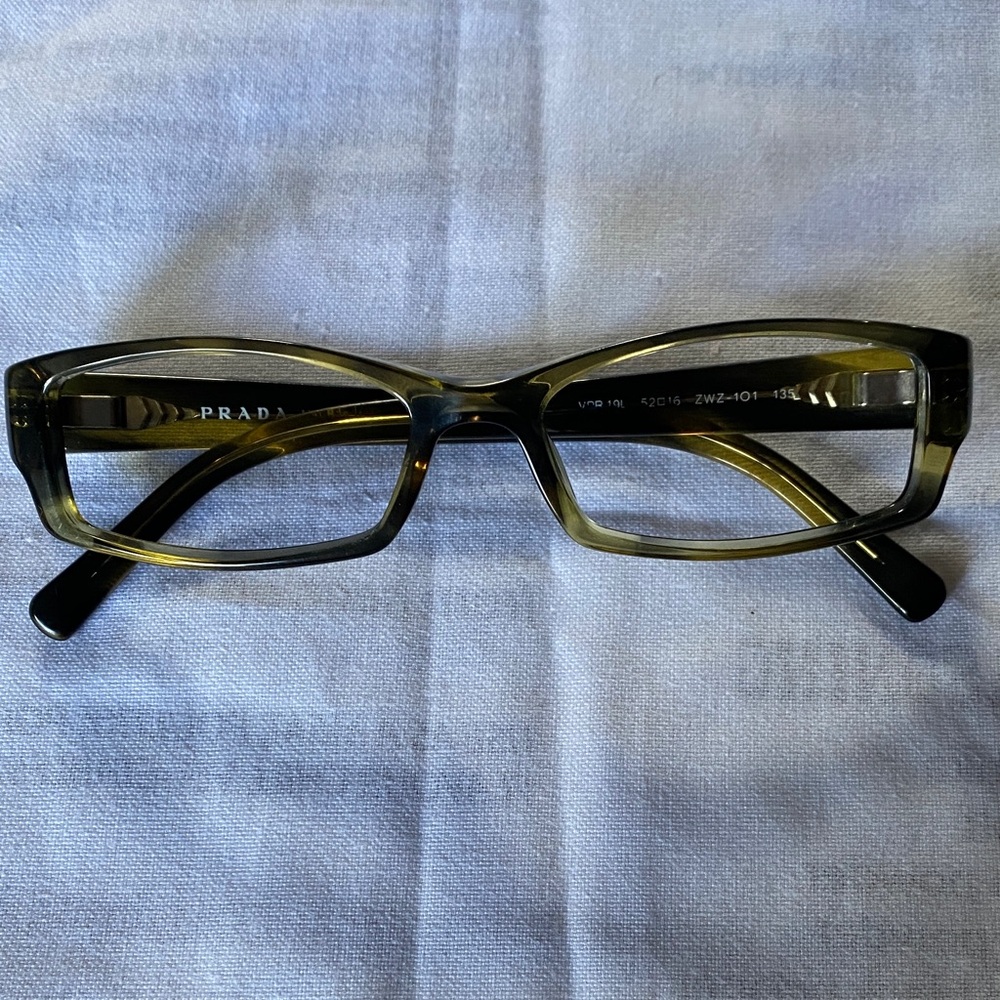 Prada Black and Olive frames .